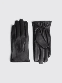 MOSS Black Leather Gloves