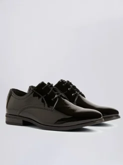MOSS Black Patent Mayfair Dress Shoes