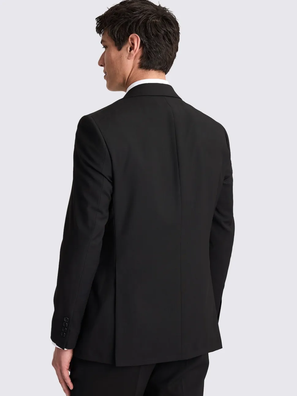 MOSS Black Regular Fit Stretch Suit Jacket