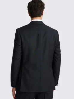 MOSS Black Regular Twill Suit Jacket