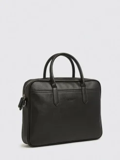 MOSS Black Saffiano Attache Bag
