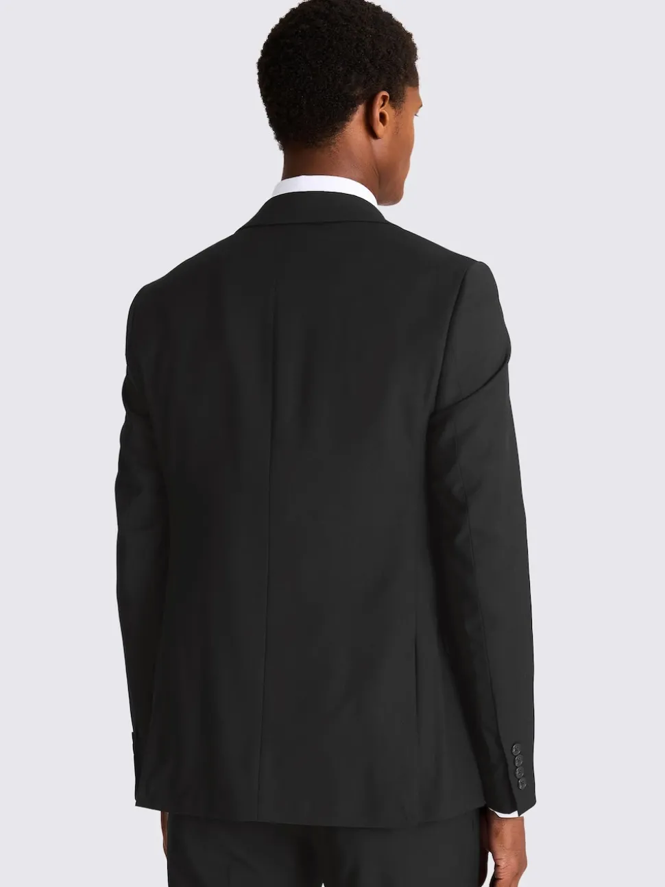 MOSS Black Slim Regular Fit Stretch Suit Jacket