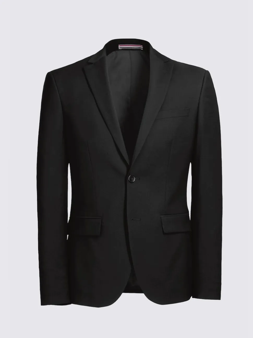 MOSS Black Slim Regular Fit Stretch Suit Jacket