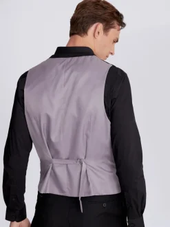 MOSS Black Stretch Waistcoat