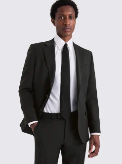MOSS Black Tailored Performance Suit Jacket