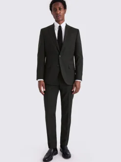 MOSS Black Tailored Performance Suit Jacket