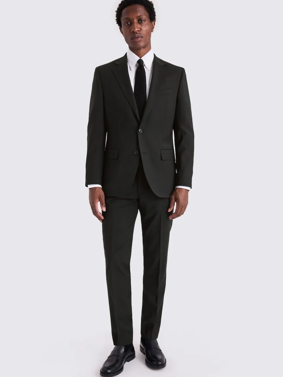 MOSS Black Tailored Performance Suit Jacket