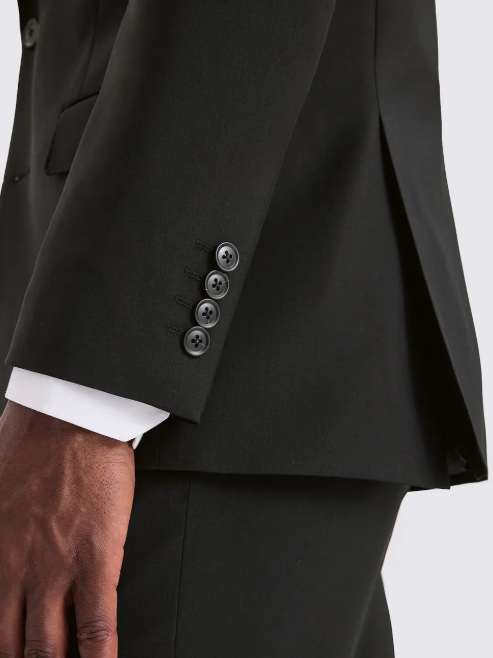 MOSS Black Tailored Performance Suit Jacket