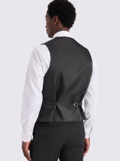 MOSS Black Tailored Performance Suit Waistcoat