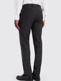 MOSS Black Tailored Performance Suit Trousers