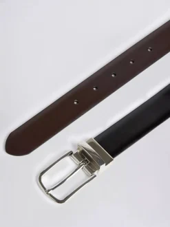 MOSS Black/Dark Brown Reversible Belt