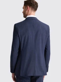 MOSS Blue Tailored Performance Suit Jacket