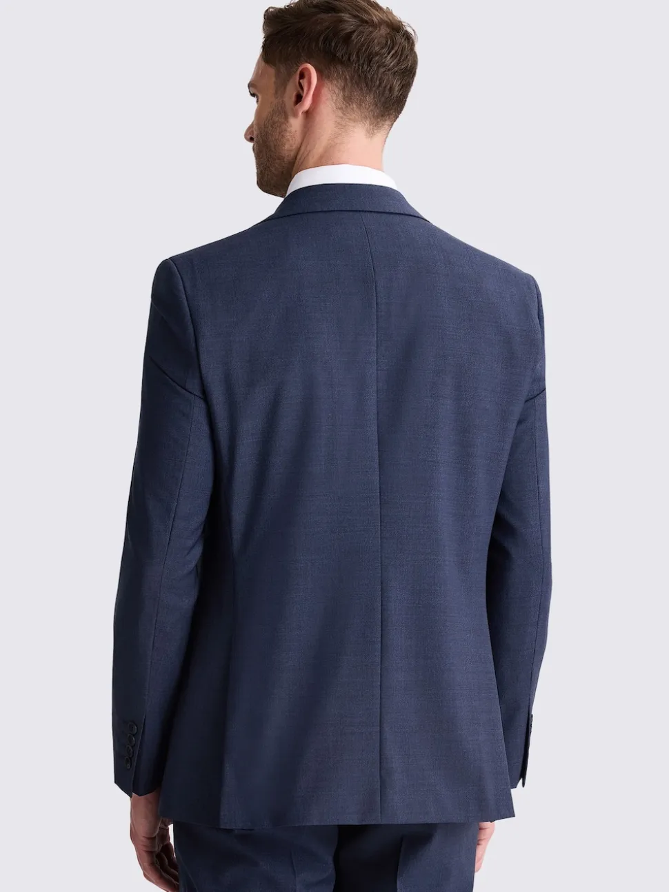 MOSS Blue Tailored Performance Suit Jacket
