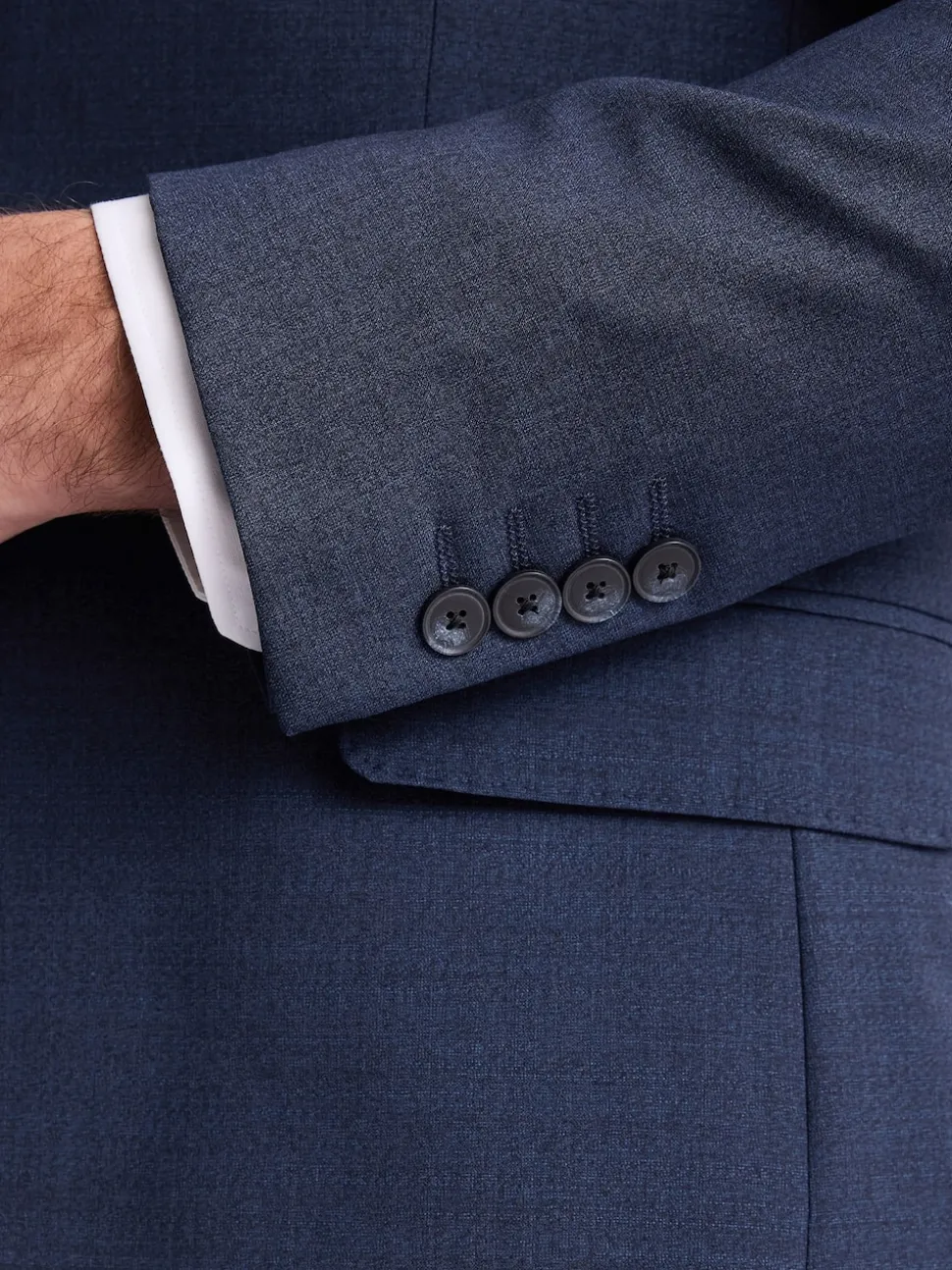 MOSS Blue Tailored Performance Suit Jacket