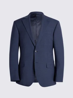 MOSS Blue Tailored Performance Suit Jacket