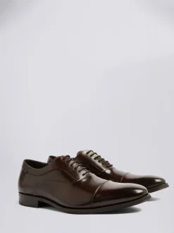 MOSS Brown John White Guildhall Oxford Shoes
