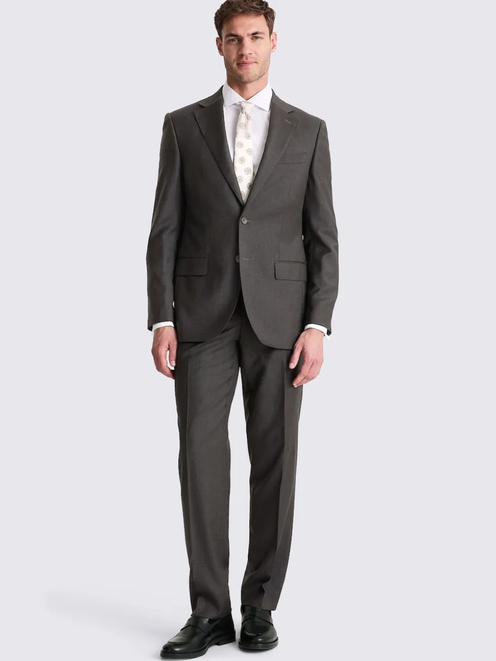MOSS Charcoal Regular Twill Suit Jacket