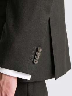 MOSS Charcoal Regular Twill Suit Jacket