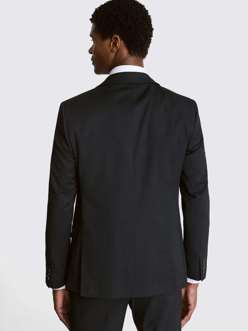 MOSS Charcoal Slim Regular Fit Stretch Suit Jacket