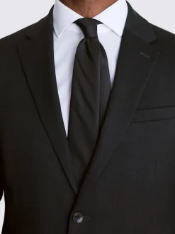 MOSS Charcoal Slim Regular Fit Stretch Suit Jacket