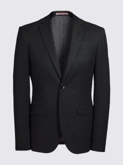 MOSS Charcoal Slim Regular Fit Stretch Suit Jacket