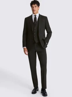 MOSS Charcoal Tailored Performance Suit Jacket