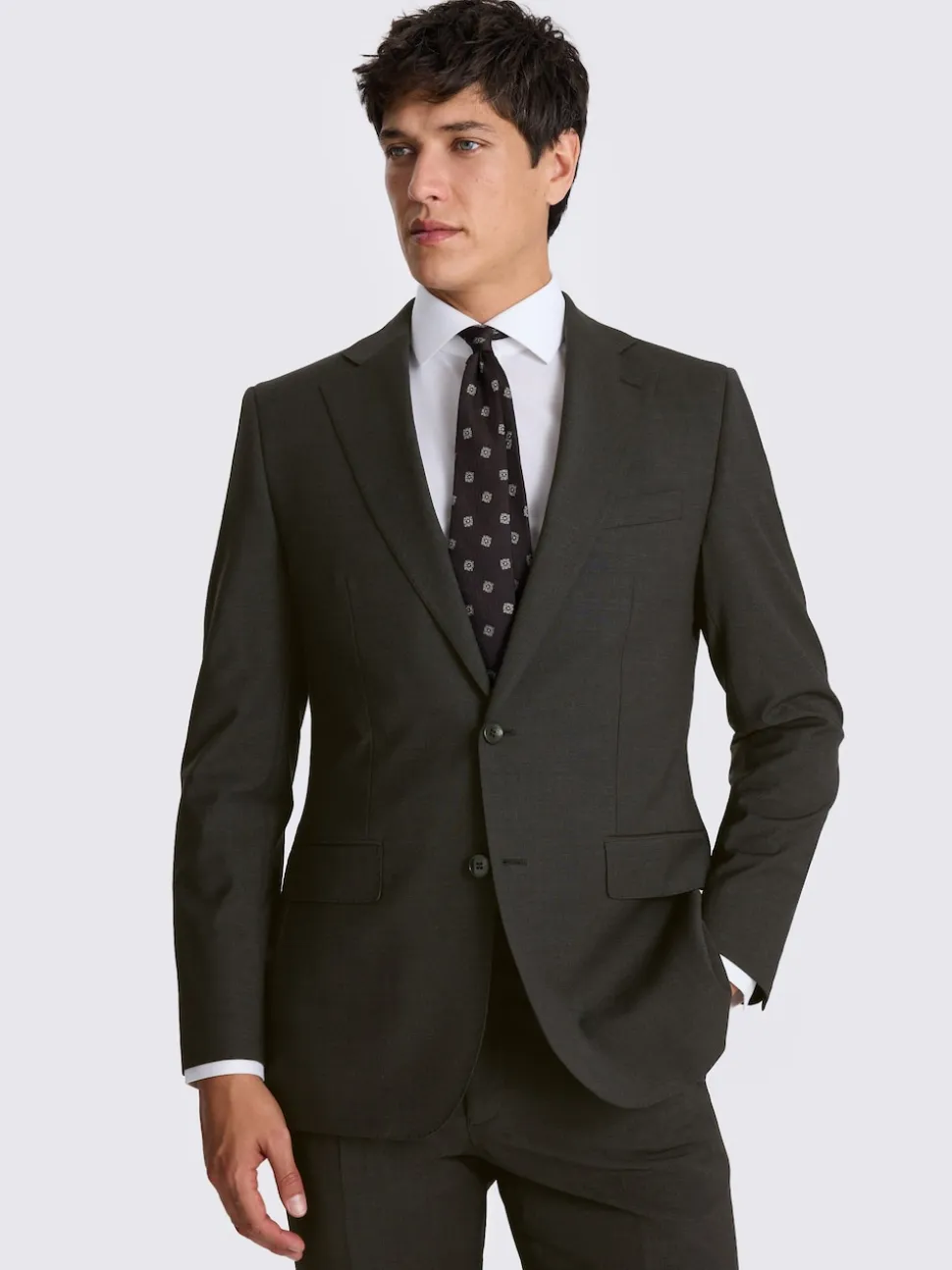 MOSS Charcoal Tailored Performance Suit Jacket