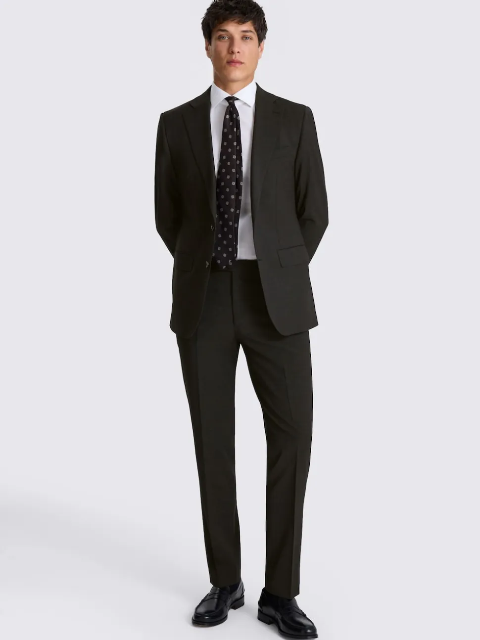 MOSS Charcoal Tailored Performance Suit Jacket