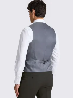 MOSS Charcoal Tailored Performance Suit Waistcoat