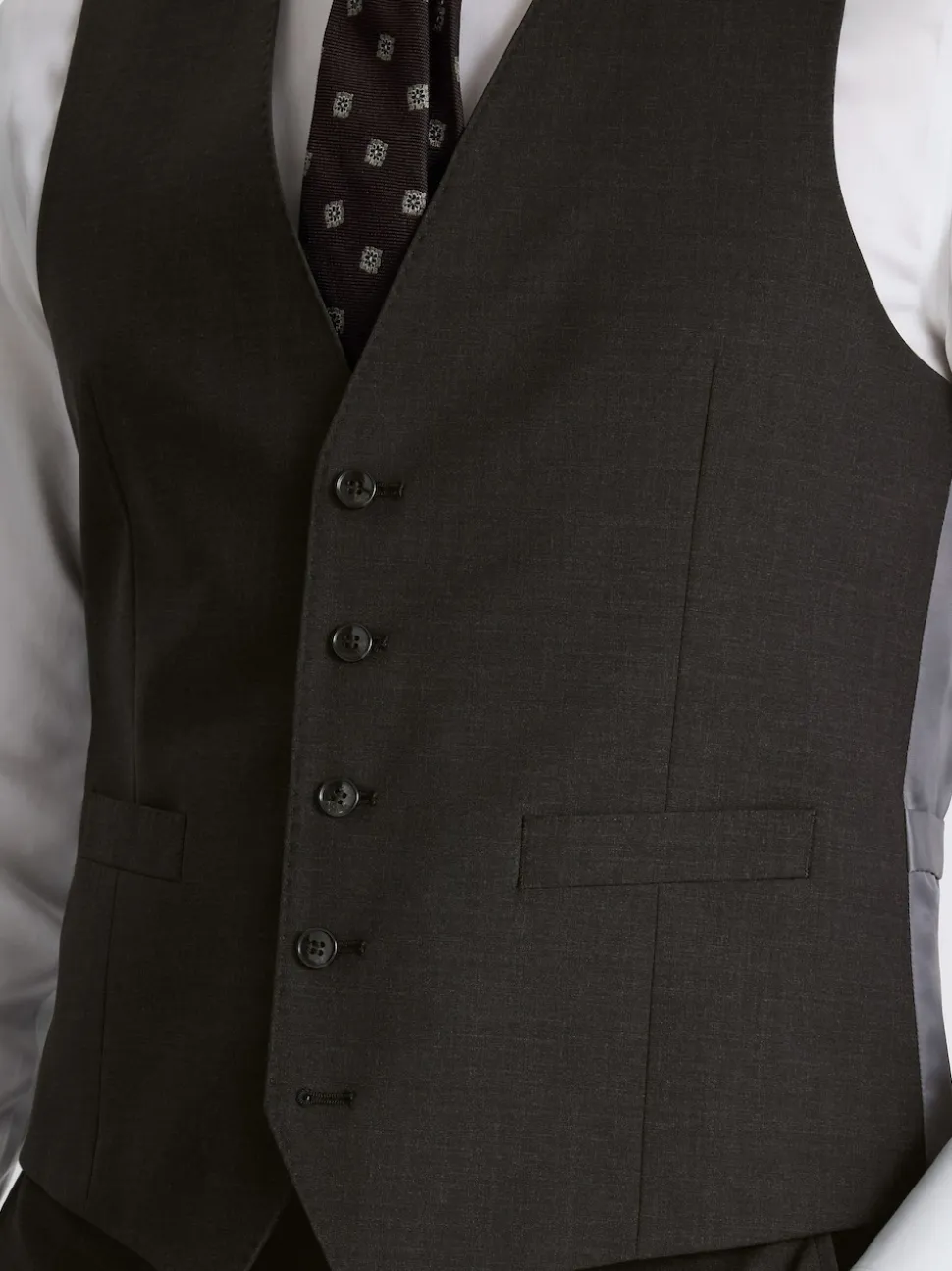 MOSS Charcoal Tailored Performance Suit Waistcoat
