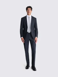 MOSS Charcoal Tailored Regular Fit Stretch Suit Jacket