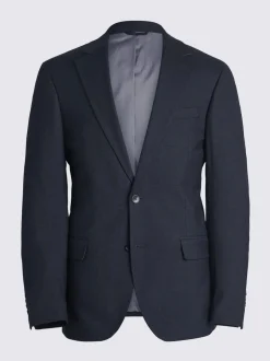 MOSS Charcoal Tailored Regular Fit Stretch Suit Jacket