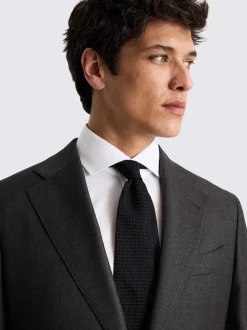 MOSS Charcoal Tailored Twill Italian Suit Jacket