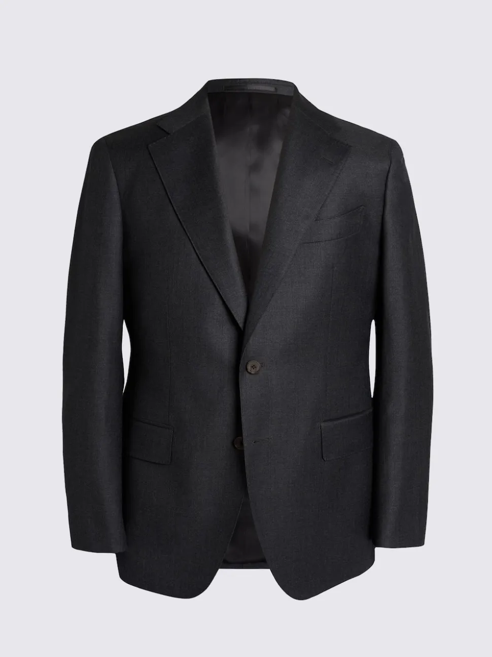 MOSS Charcoal Tailored Twill Italian Suit Jacket
