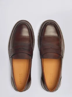 MOSS Chestnut Camden Chunky Loafers