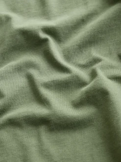 Moss Green Slim Fit Essential Crew Neck Cotton T-Shirt