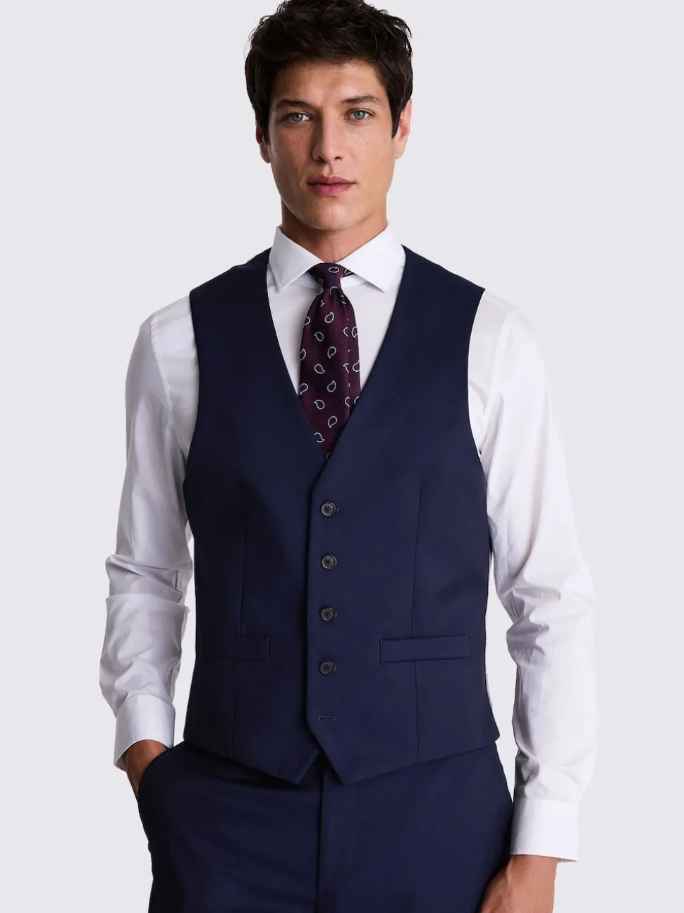MOSS Ink Regular Fit Stretch Suit Waistcoat