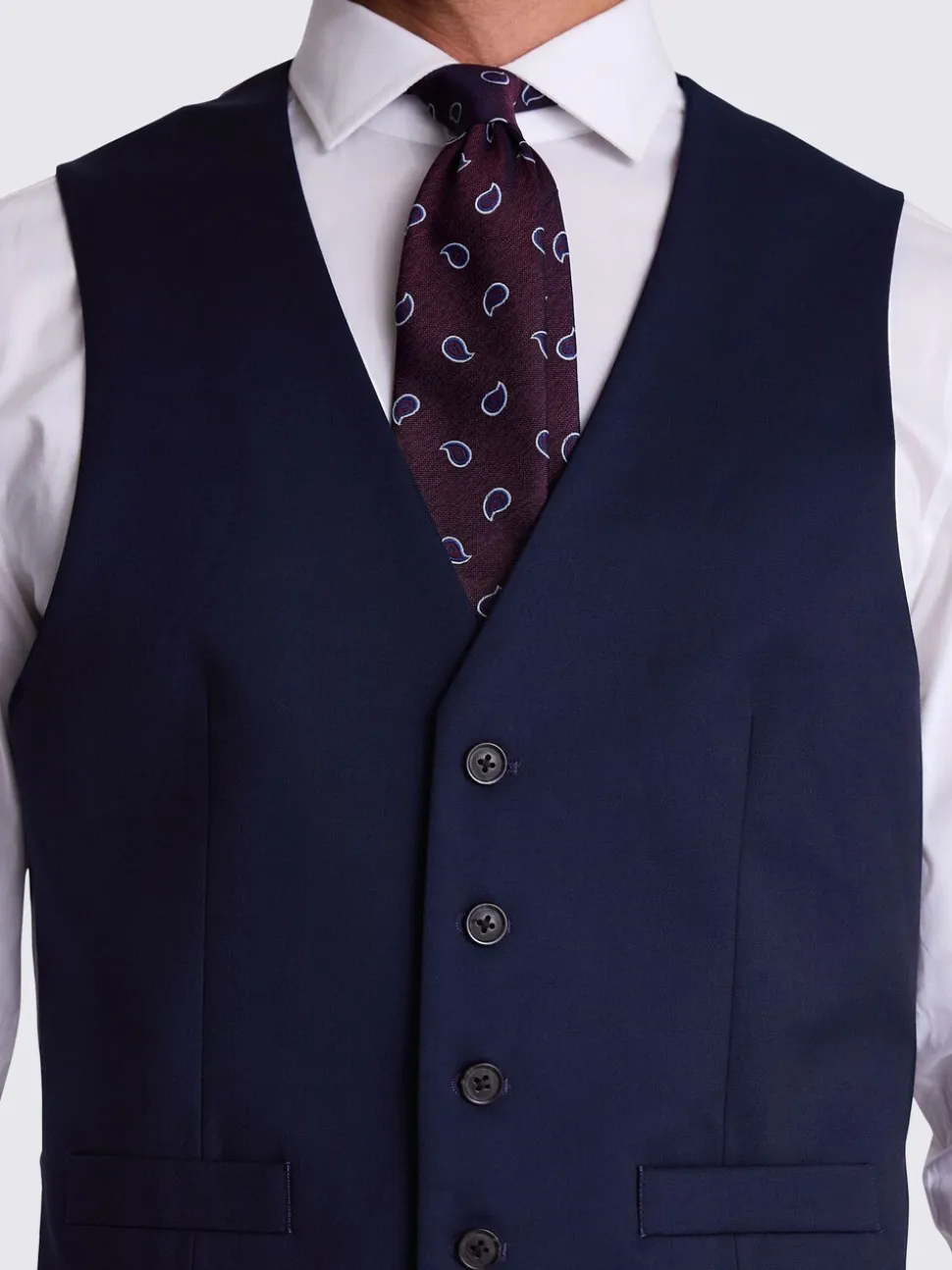 MOSS Ink Regular Fit Stretch Suit Waistcoat