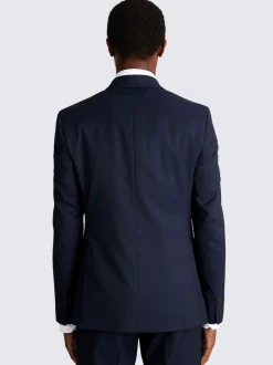 MOSS Ink Slim Double Breasted Stretch Suit Jacket