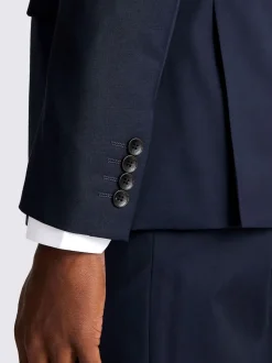 MOSS Ink Slim Double Breasted Stretch Suit Jacket