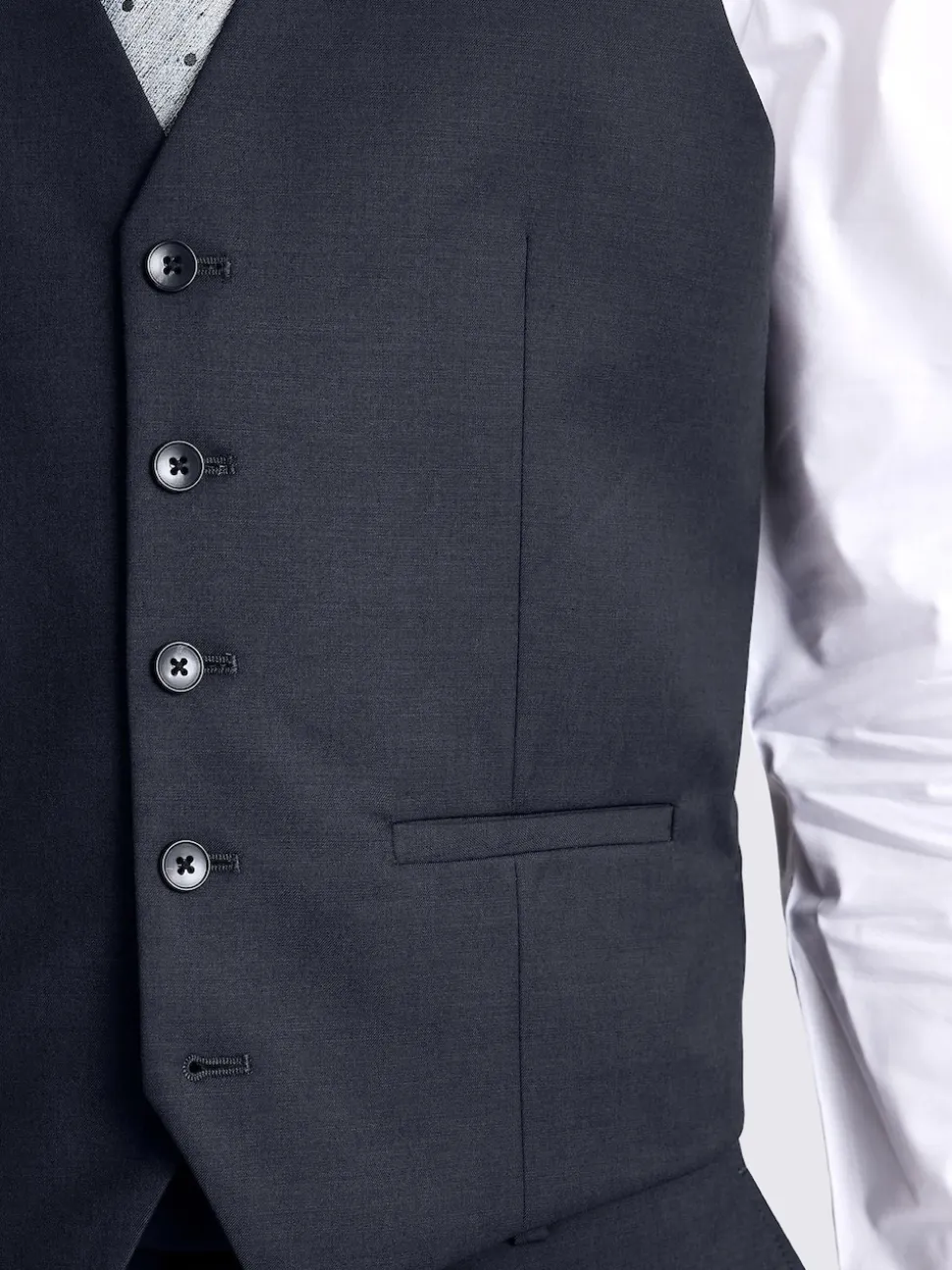 MOSS Ink Slim Regular Fit Stretch Suit Waistcoat