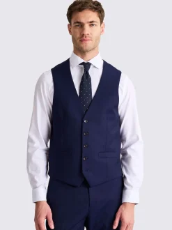 MOSS Ink Tailored Regular Fit Stretch Suit Waistcoat
