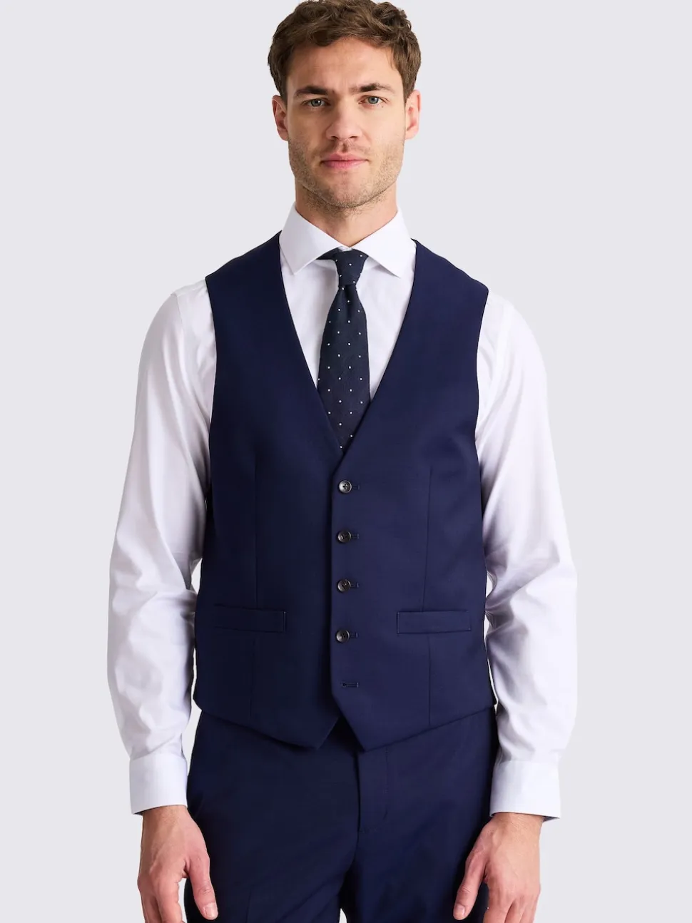 MOSS Ink Tailored Regular Fit Stretch Suit Waistcoat