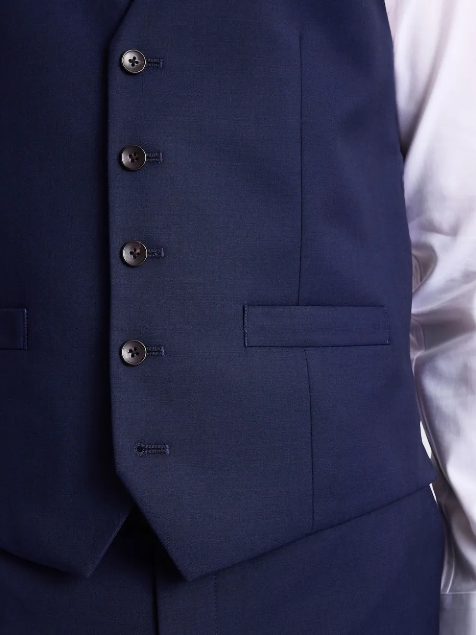 MOSS Ink Tailored Regular Fit Stretch Suit Waistcoat