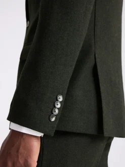 MOSS Khaki Slim Donegal Tweed Suit Jacket