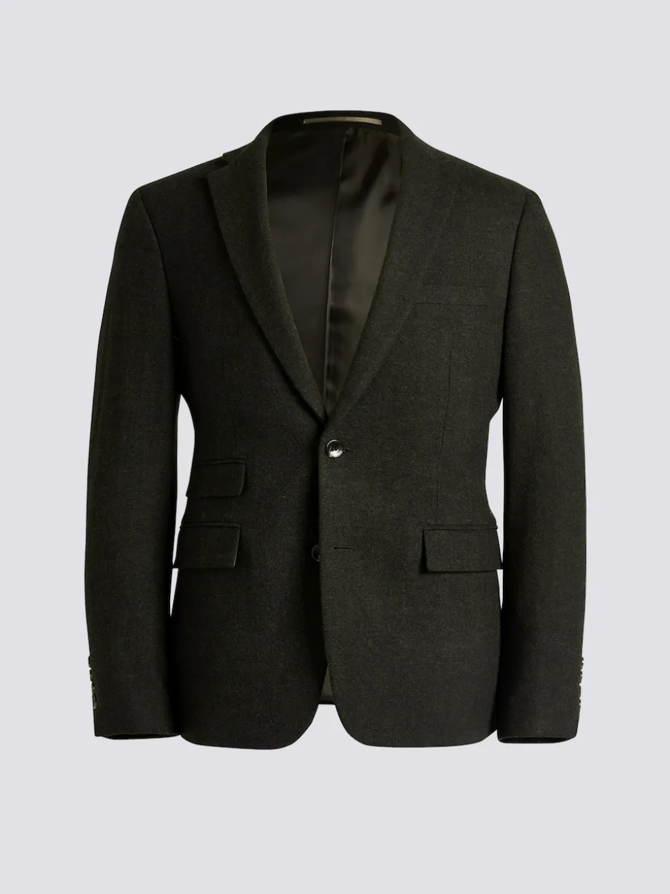 MOSS Khaki Slim Donegal Tweed Suit Jacket