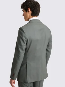 MOSS Khaki Tailored Fit Italian Suit Jacket
