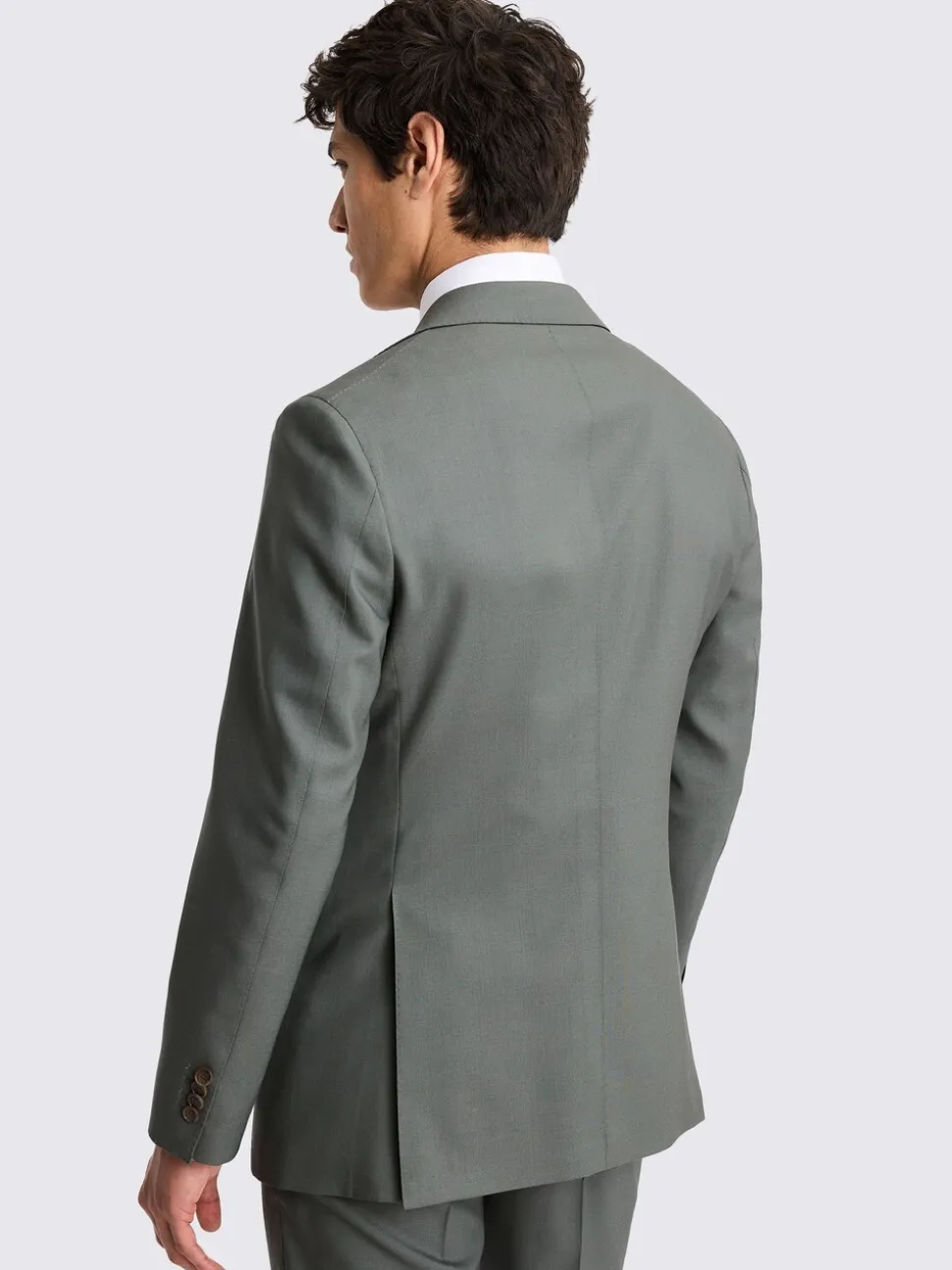 MOSS Khaki Tailored Fit Italian Suit Jacket