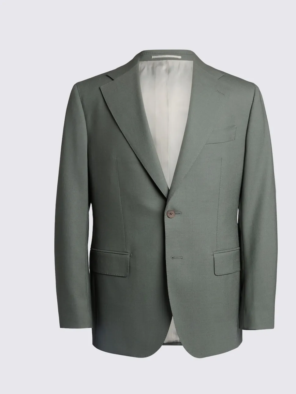 MOSS Khaki Tailored Fit Italian Suit Jacket