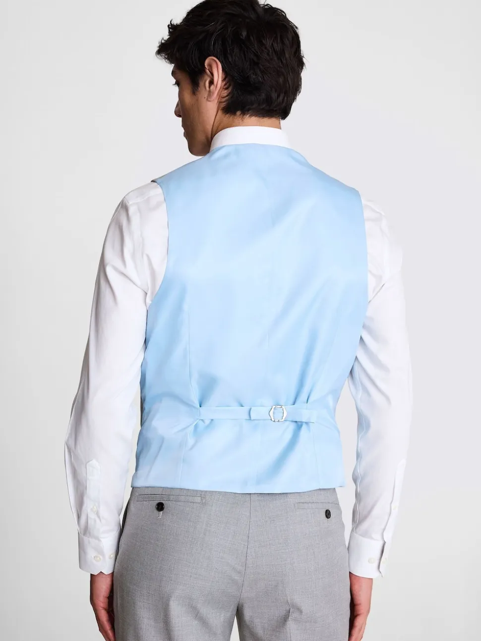 MOSS Light Grey Tailored Regular Fit Stretch Suit Waistcoat